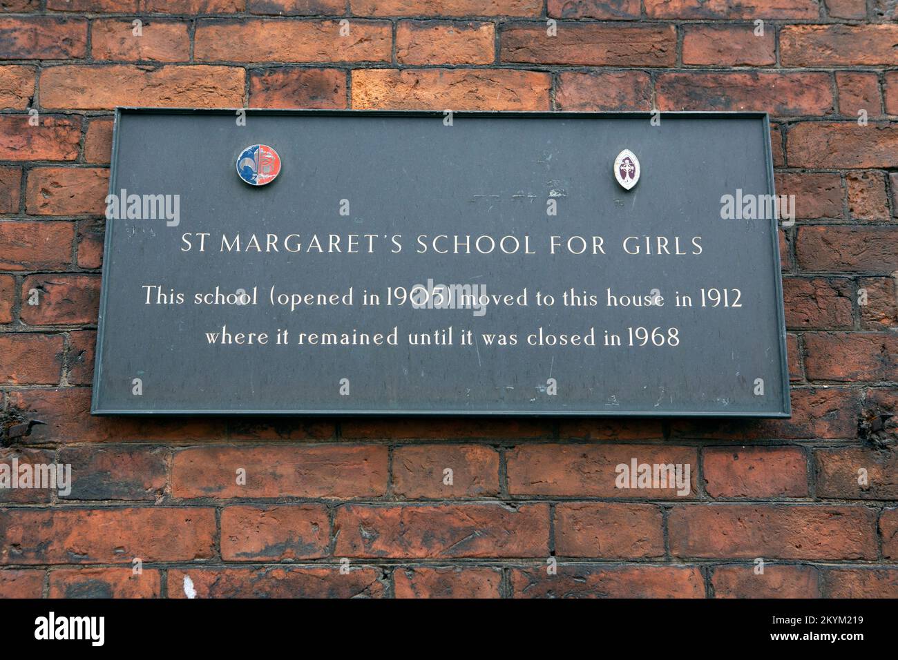 Garforth House, 54 Micklegate, (ehemals St Margaret’s School for Girls) in York, North Yorkshire. Eines der erstaunlichen historischen Gebäude von York Stockfoto