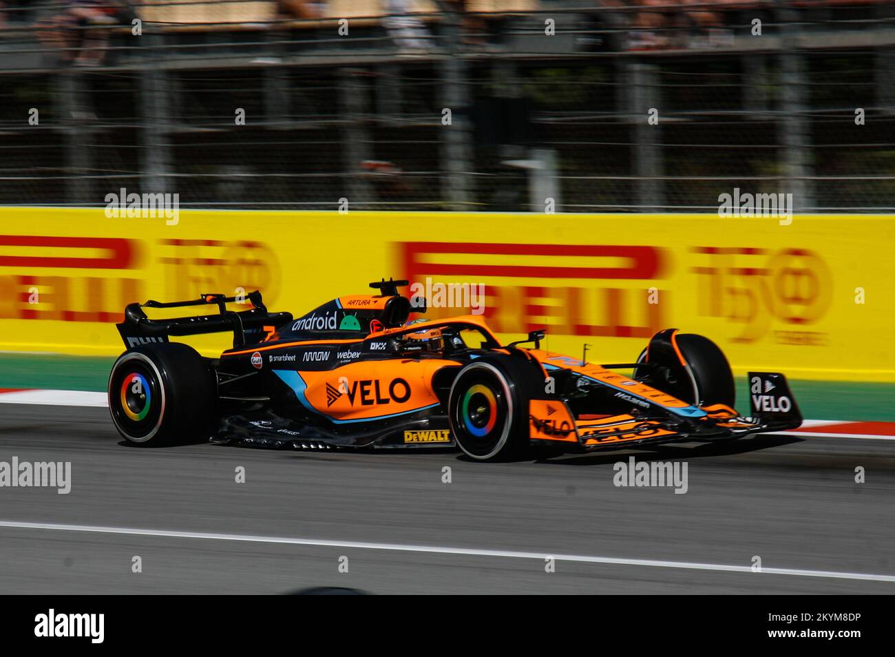 Lando Norris während des FP2. Formel-1-GP 2022 Stockfoto