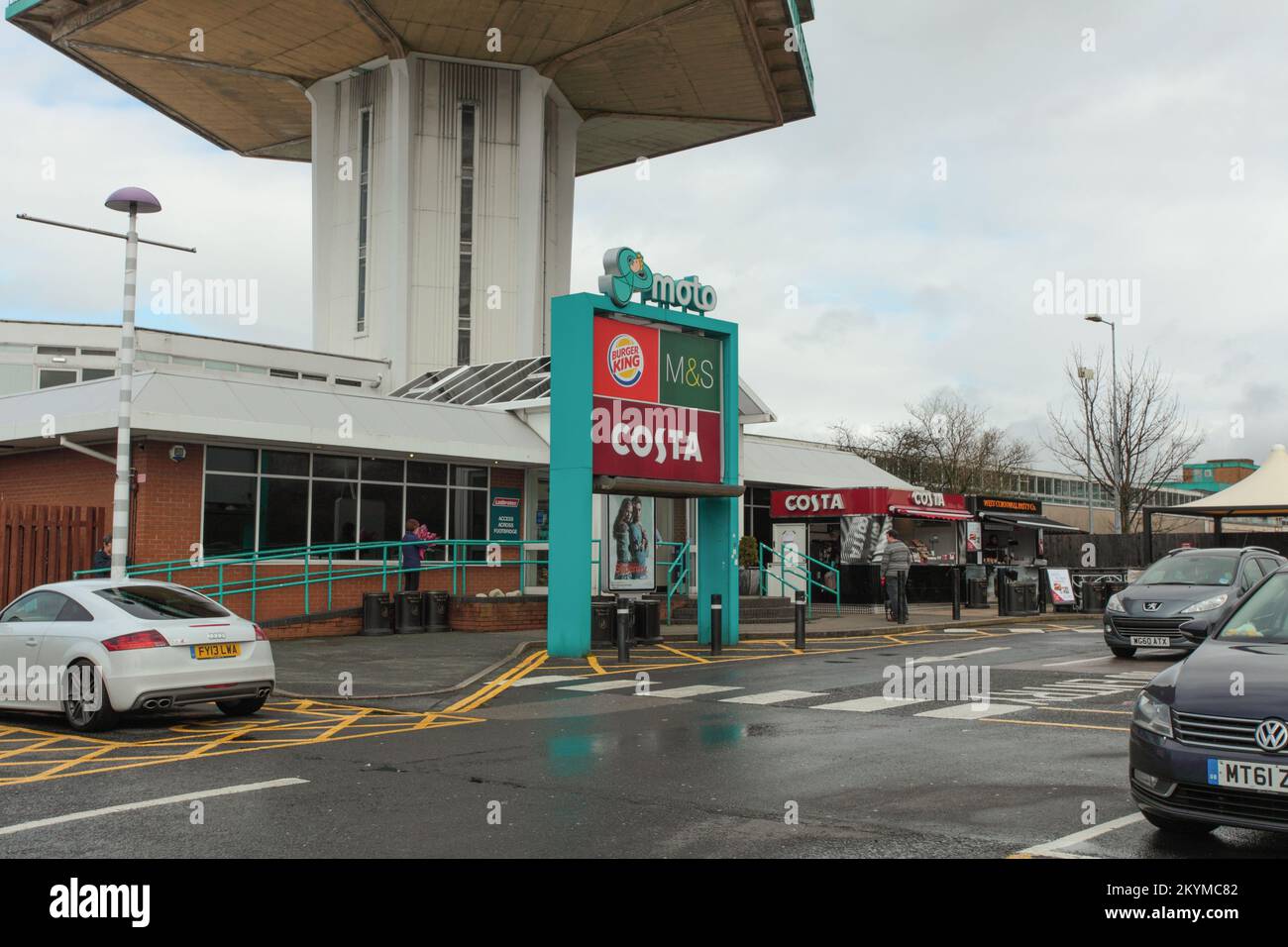 Travelodge & Moto Service Area, Autobahn M6, Northbound J32/33, White Carr Lane, Bay Horse, LA2 9DU Stockfoto