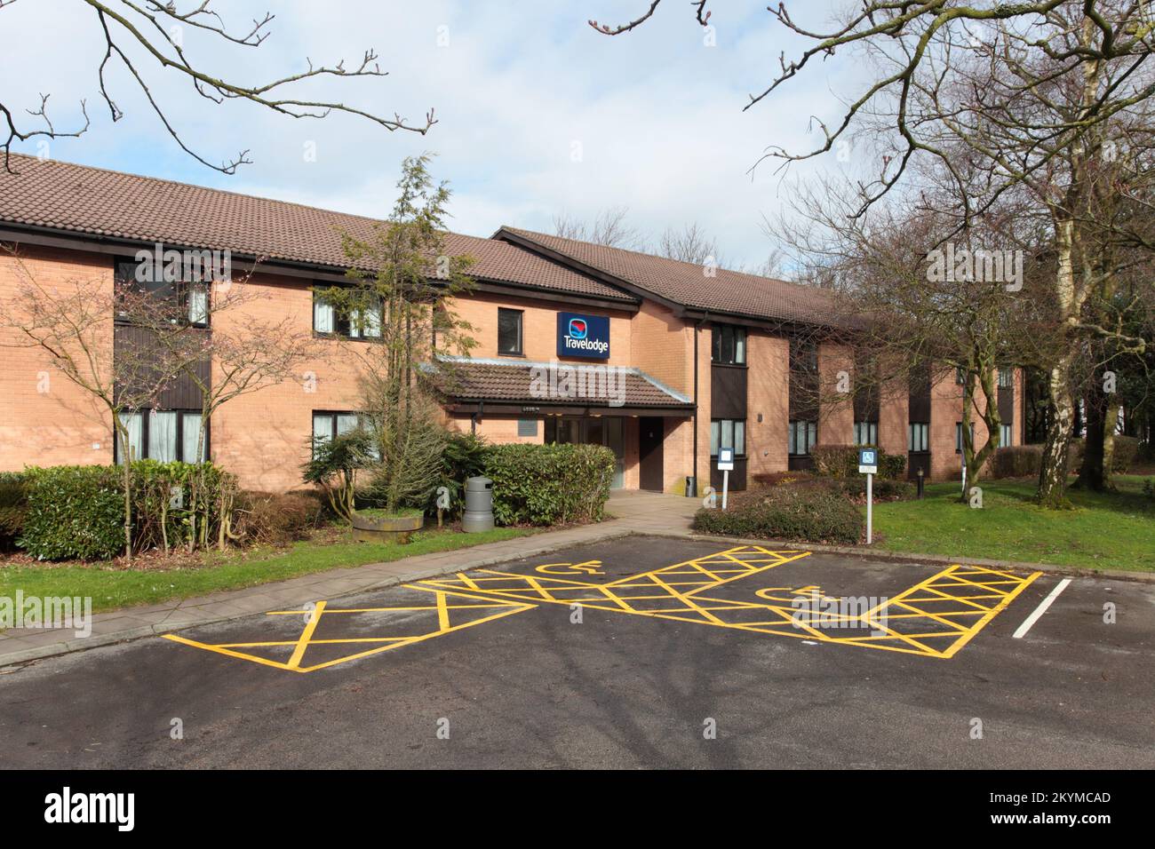 Travelodge & Moto Service Area, Autobahn M6, Northbound J32/33, White Carr Lane, Bay Horse, LA2 9DU Stockfoto