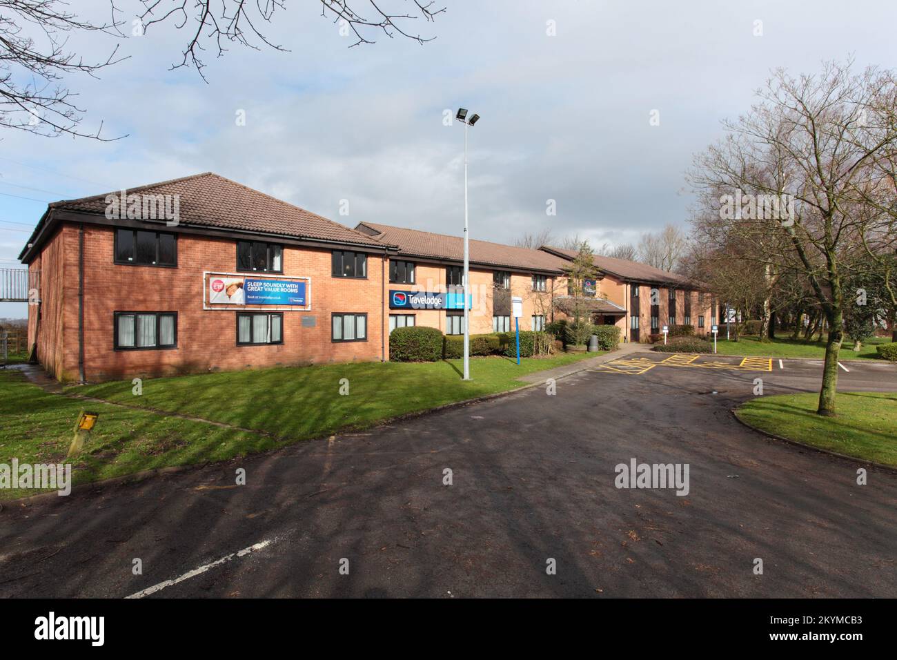 Travelodge & Moto Service Area, Autobahn M6, Northbound J32/33, White Carr Lane, Bay Horse, LA2 9DU Stockfoto