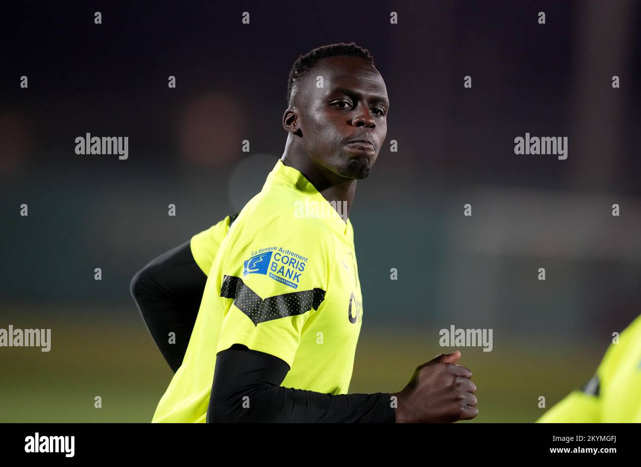 Senegals Edouard Mendy während einer Schulung Al Duhail SC, Doha, Katar. Foto: Donnerstag, 1. Dezember 2022. Stockfoto