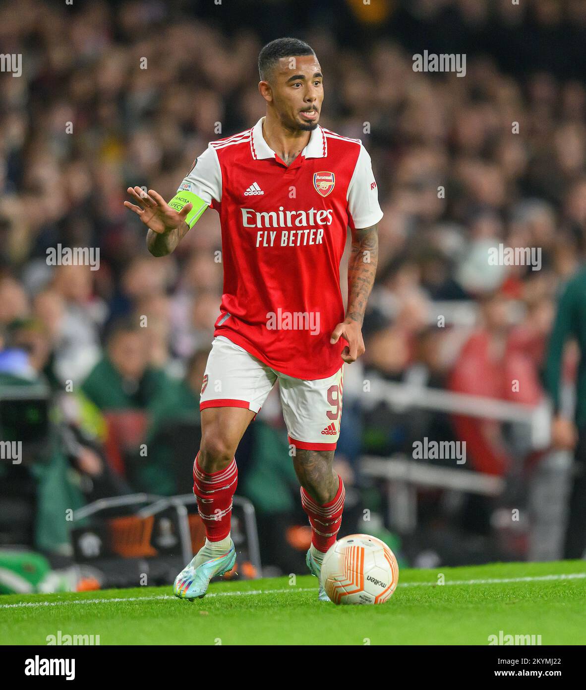 03 November 2022 - Arsenal / FC Zürich - UEFA Europa League - Gruppe A - Emirates Stadion Arsenals Gabriel Jesus während des Spiels gegen den FC Zürich Bild : Mark Pain / Alamy Stockfoto