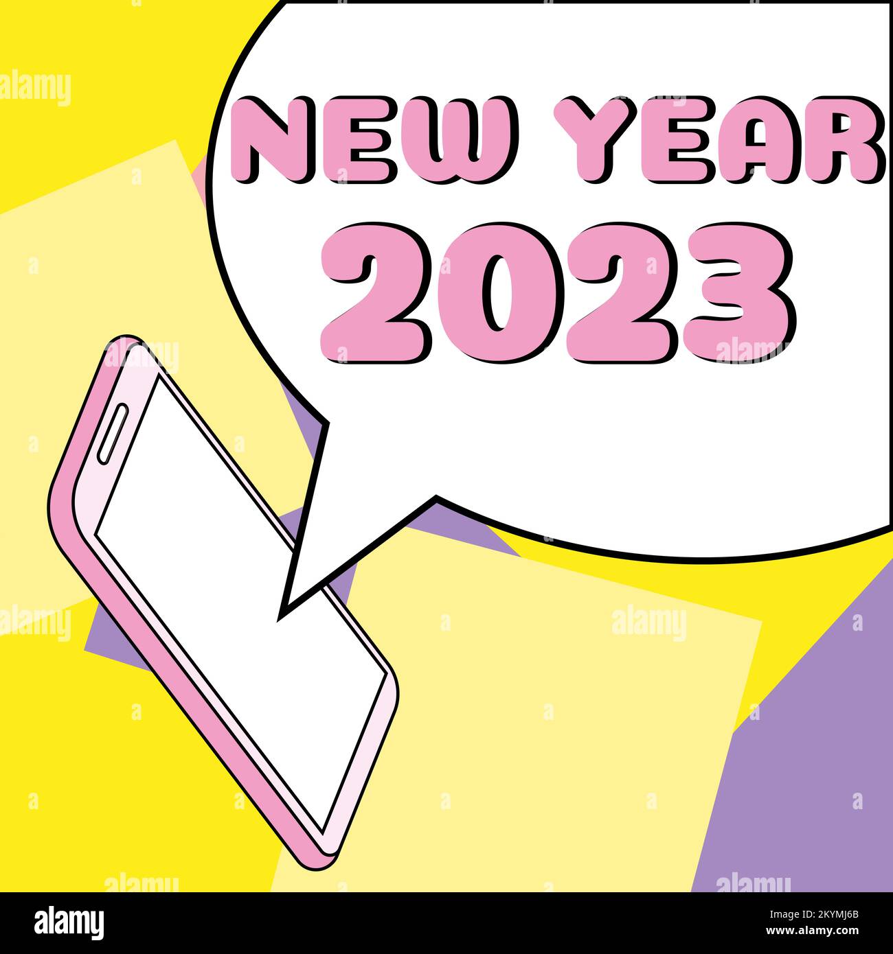 Handschrift Zeichen Neujahr 2023. Internet-Konzept Gruß Feiern Urlaub