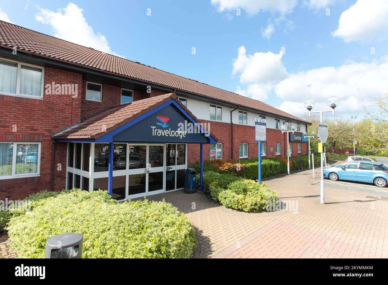 Travelodge, Moto Service Area, Kreuzung Ferrybridge A1/M62, Pontefract, WF11 0AF Stockfoto