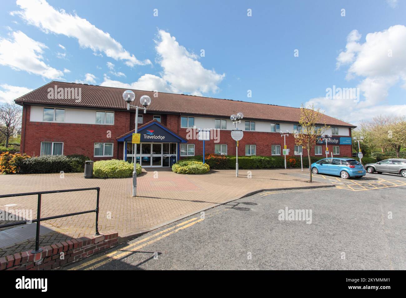 Travelodge, Moto Service Area, Kreuzung Ferrybridge A1/M62, Pontefract, WF11 0AF Stockfoto