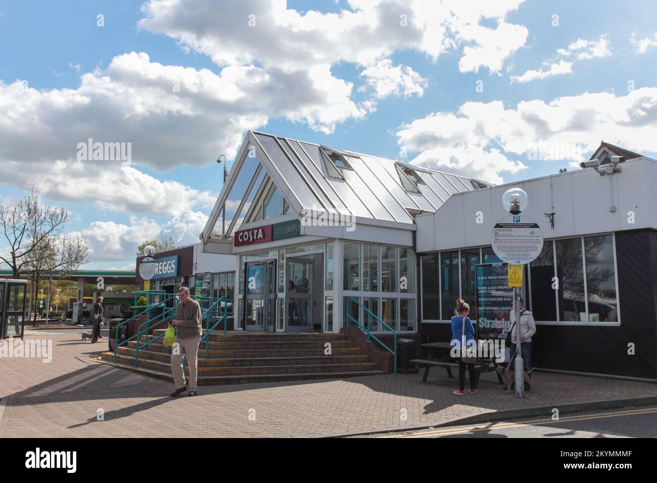 Travelodge, Moto Service Area, Kreuzung Ferrybridge A1/M62, Pontefract, WF11 0AF Stockfoto