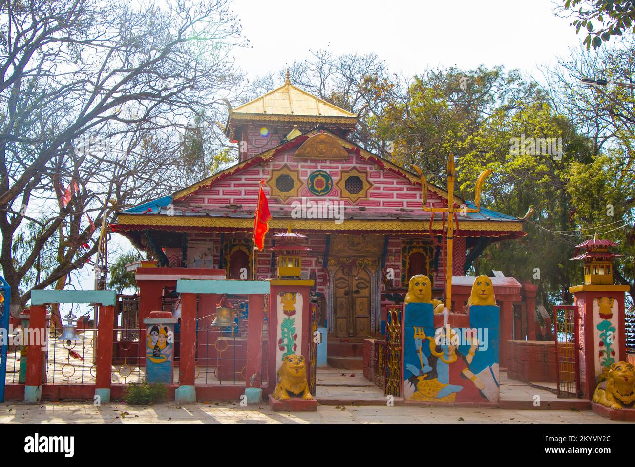 Hindu-Tempel von Doti im Khaptad-Nationalpark Nepal Himalaya Stockfoto