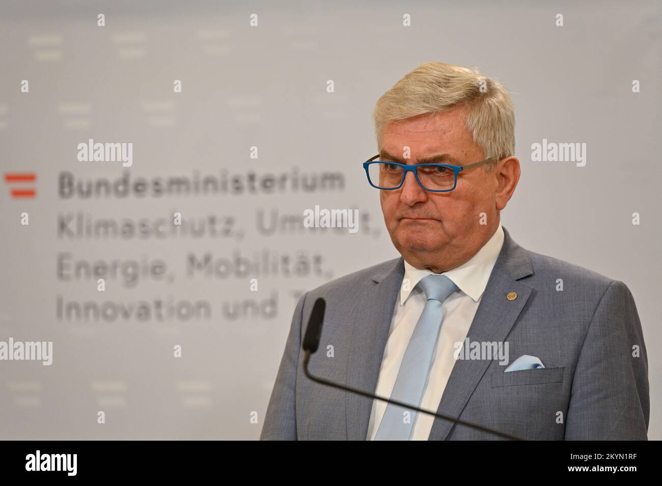 Wien, Österreich. 1.. Dezember 2022. PK am Beginn der ...