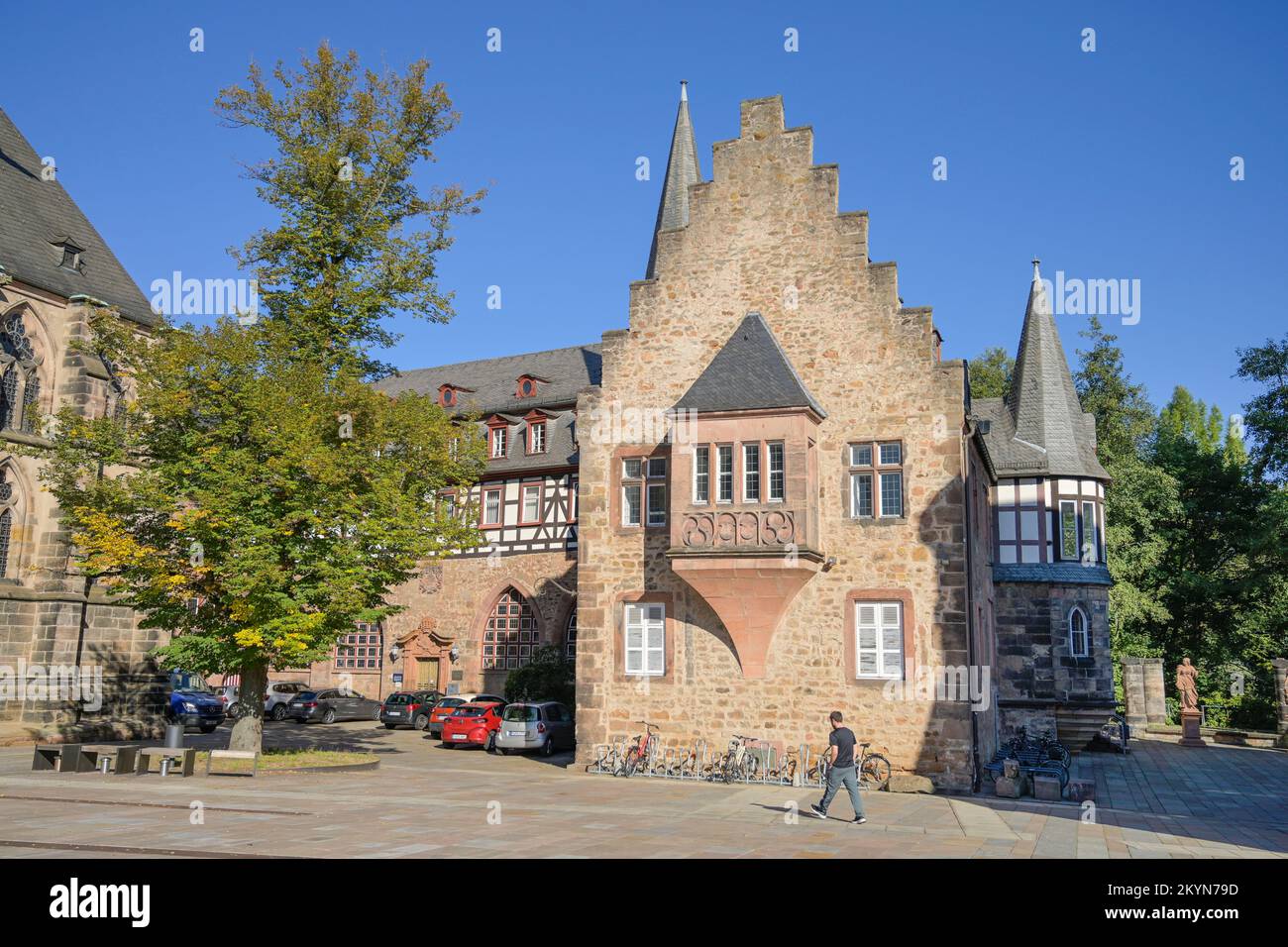 Deutschordenshaus, Firmaneiplatz, Marburg, Hessen, Deutschland Stockfoto