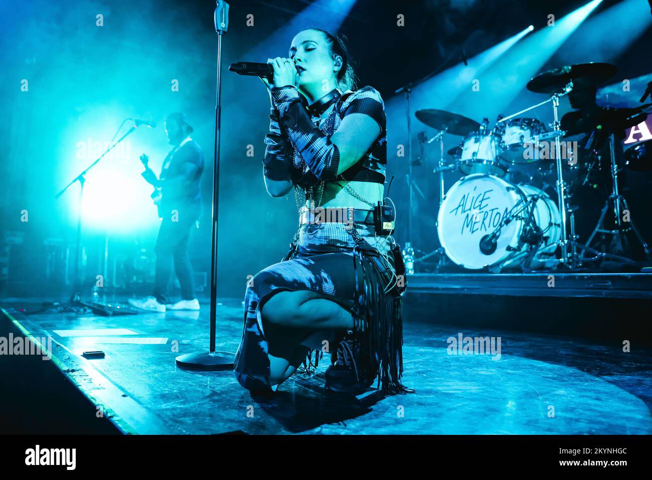 Mailand, Italien. 01.. Dezember 2022. Alice Merton tritt am 26. November 2022 live in Alcatraz in Mailand auf (Foto von Alessandro Bremec/NurPhoto). Kredit: NurPhoto/Alamy Live News Stockfoto