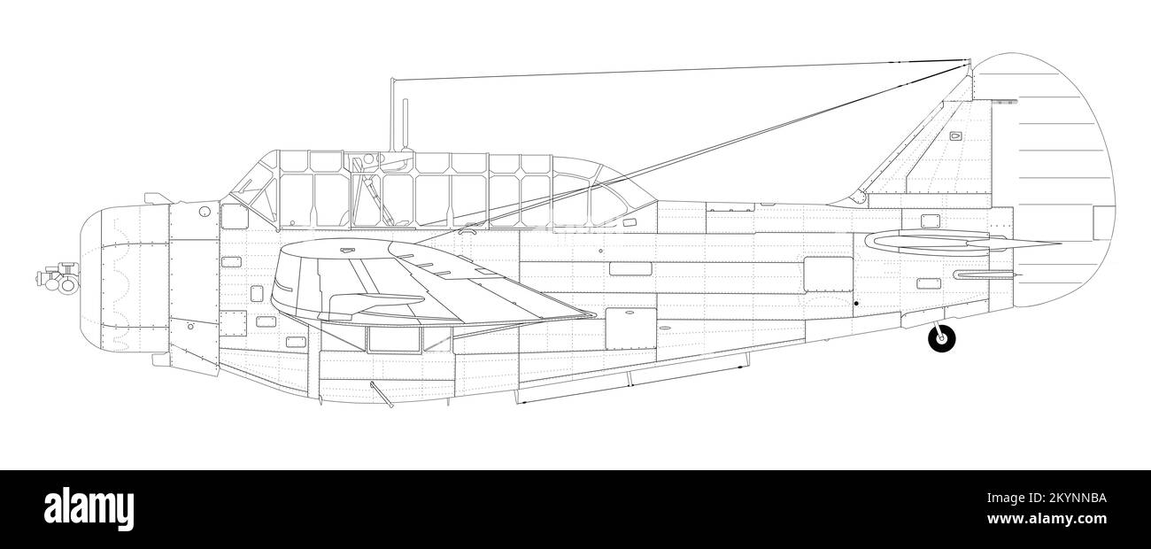 Nordamerikanische O-47A Stockfoto