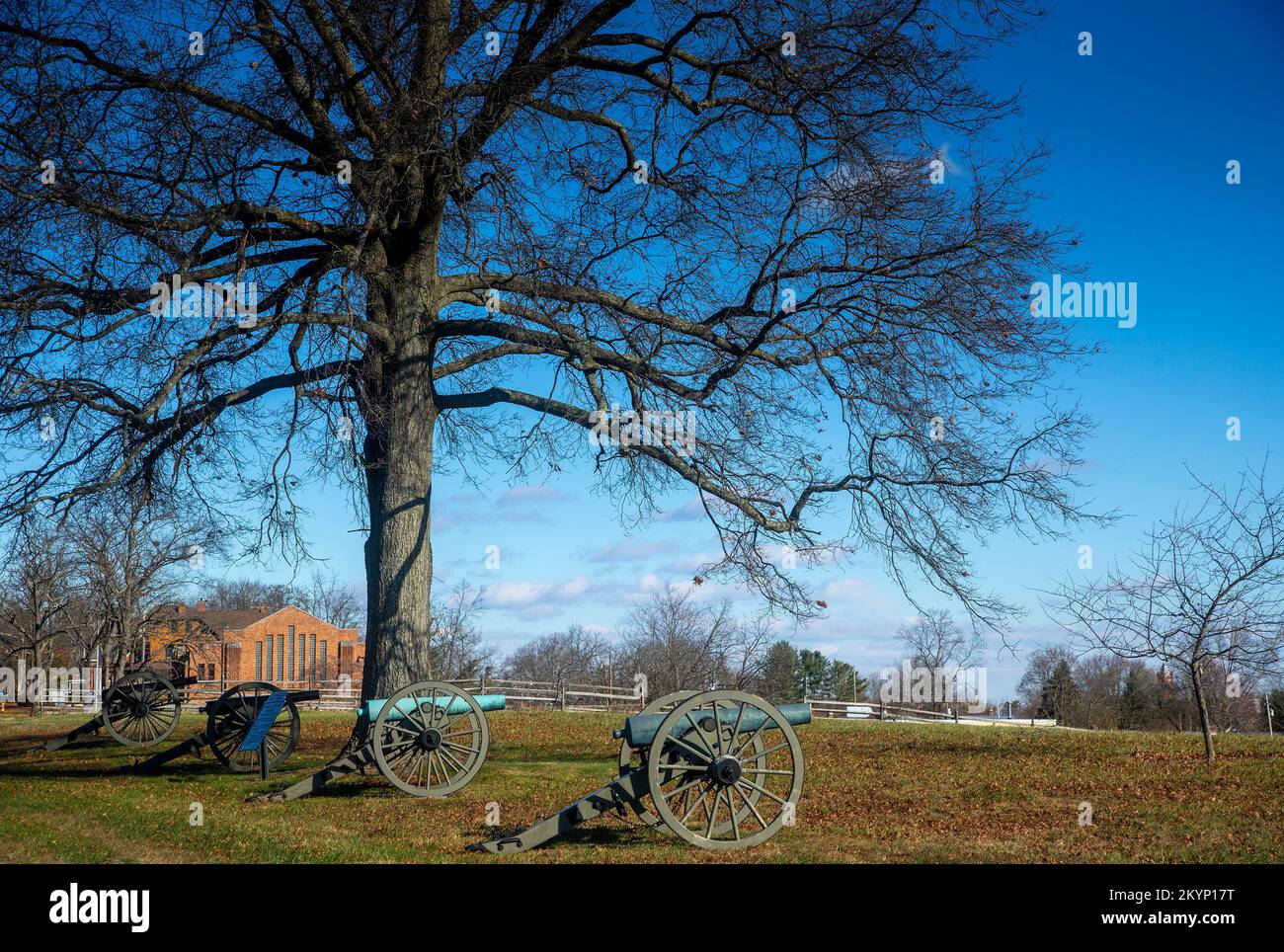 Bürgerkriegskanone im Gettysburg National Military Park Stockfoto