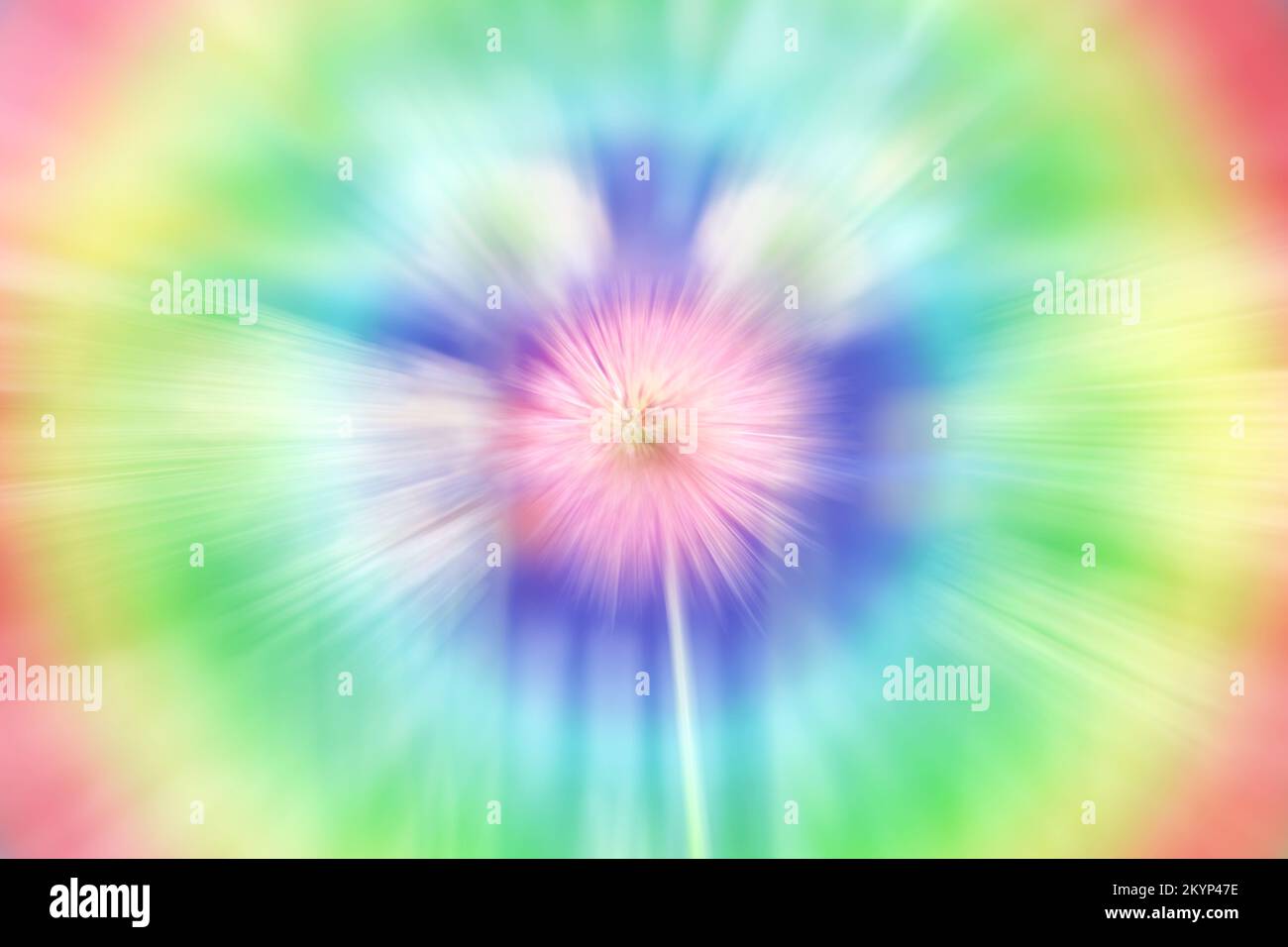 Bewegungsunschärfer abstrakter Hintergrund in Regenbogenfarben. Stockfoto