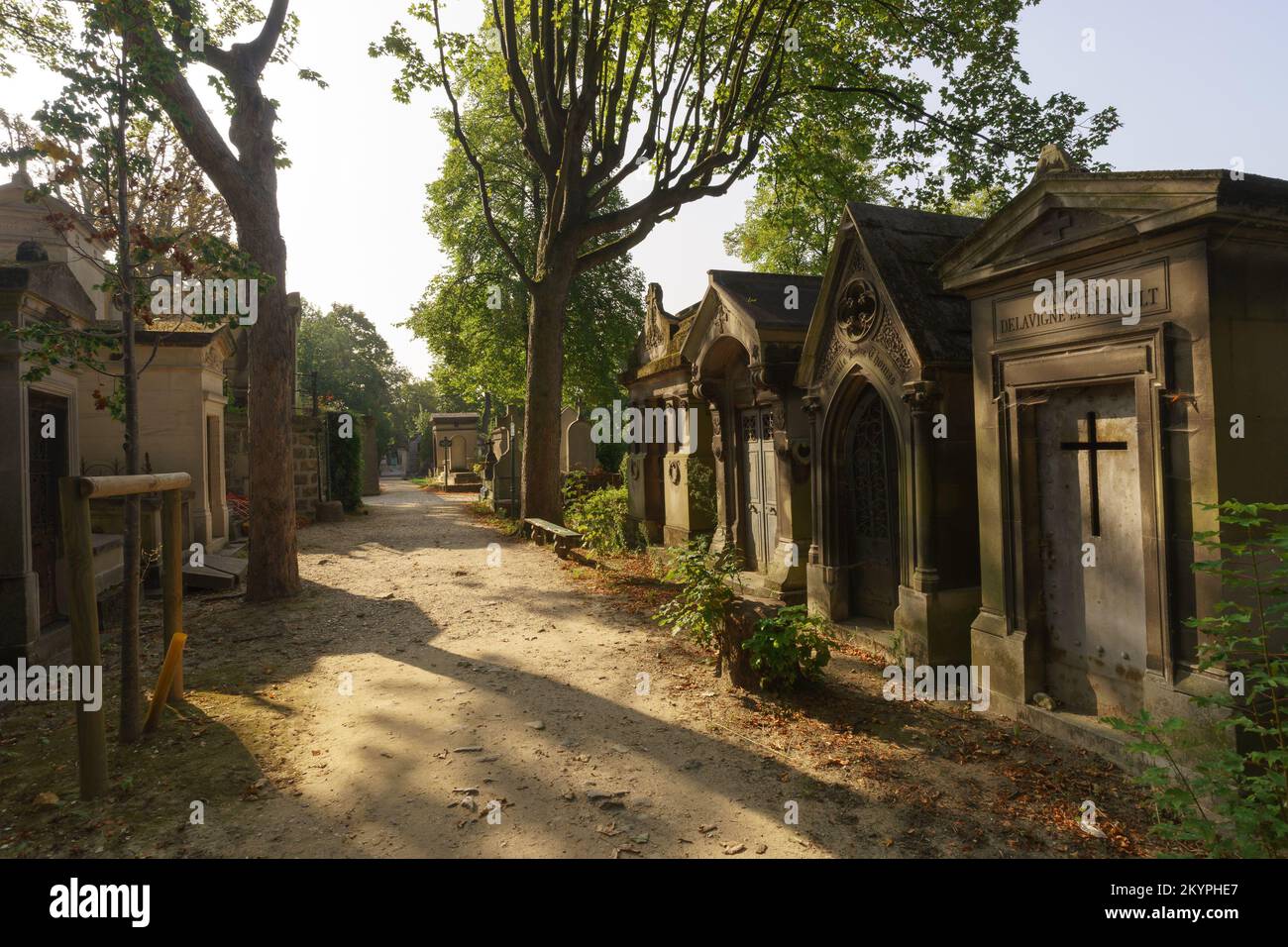 Ein Blick auf den Friedhof Père Lachaise, der größte Friedhof in der