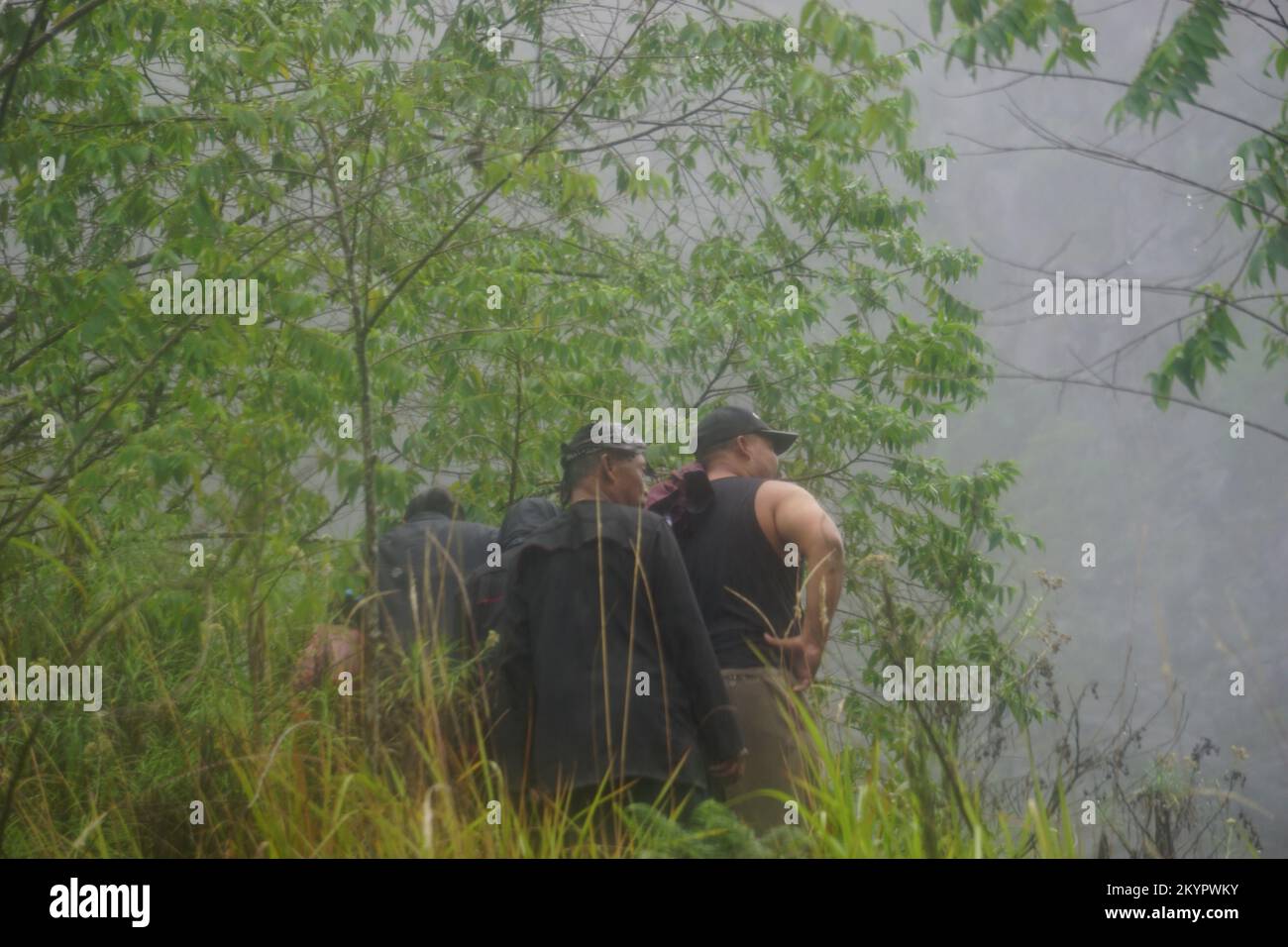 Larung Sesaji (Javanisches Thanksgiving) Gunung Kelud. Larungan ist eines der traditionellen indonesischen Rituale Stockfoto