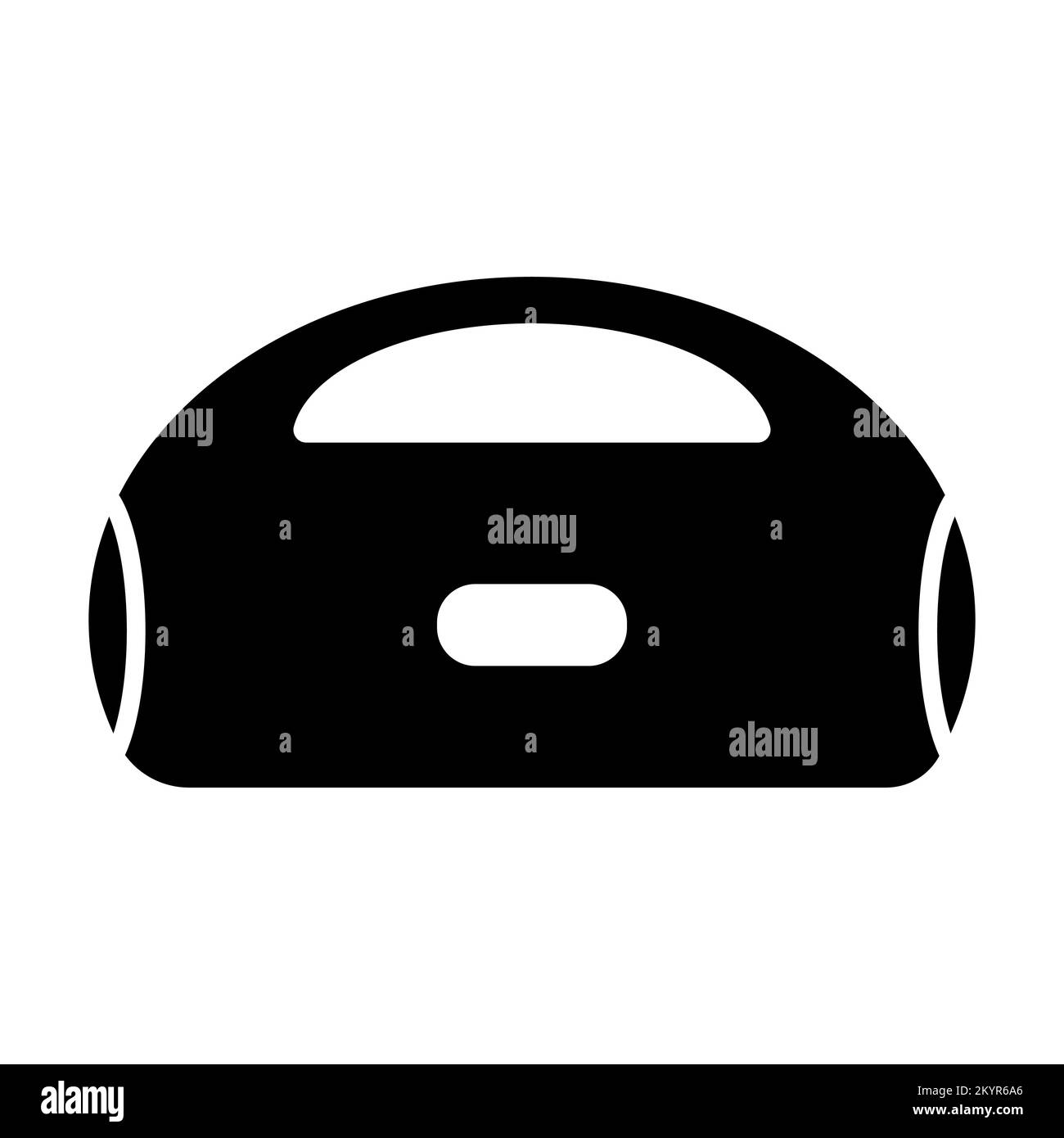 Boombox Record Player Symbolvektor für Grafikdesign, Logo, Website, soziale Medien, mobile App, Darstellung der Benutzeroberfläche Stock Vektor