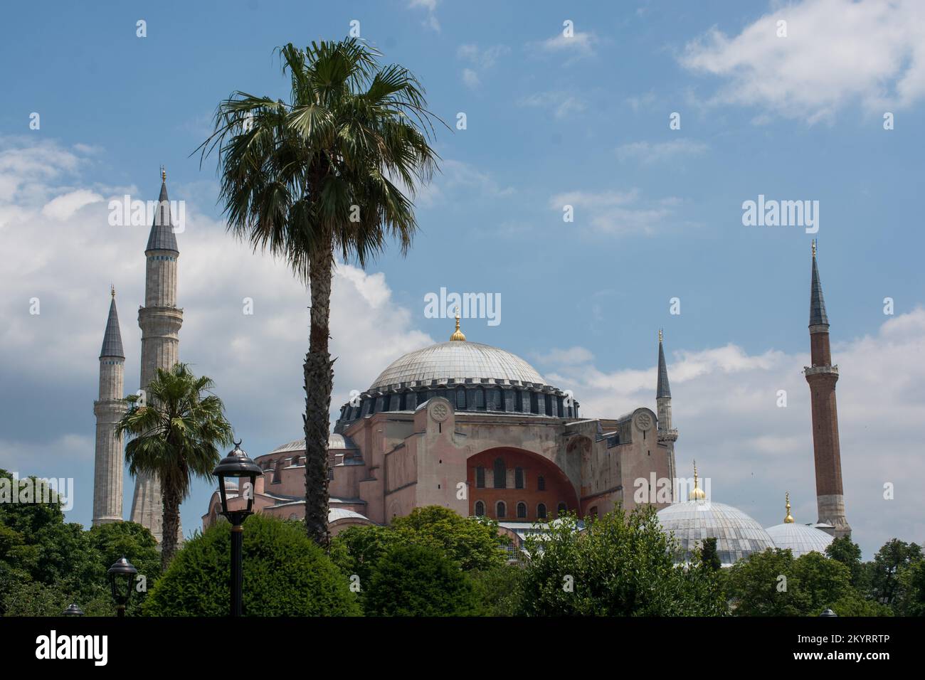 Die Hagia Sophia, das weltberühmte Monument der byzantinischen Architektur Stockfoto