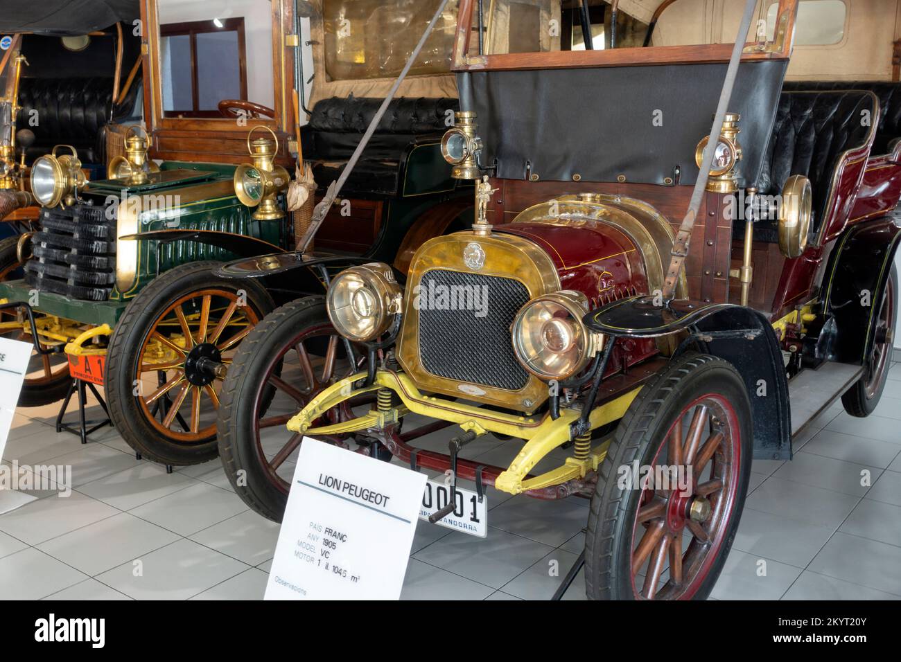 Lion Peugeot Modell VC (1905).Frankreich.Automuseum.Encamp.Andorra Stockfoto