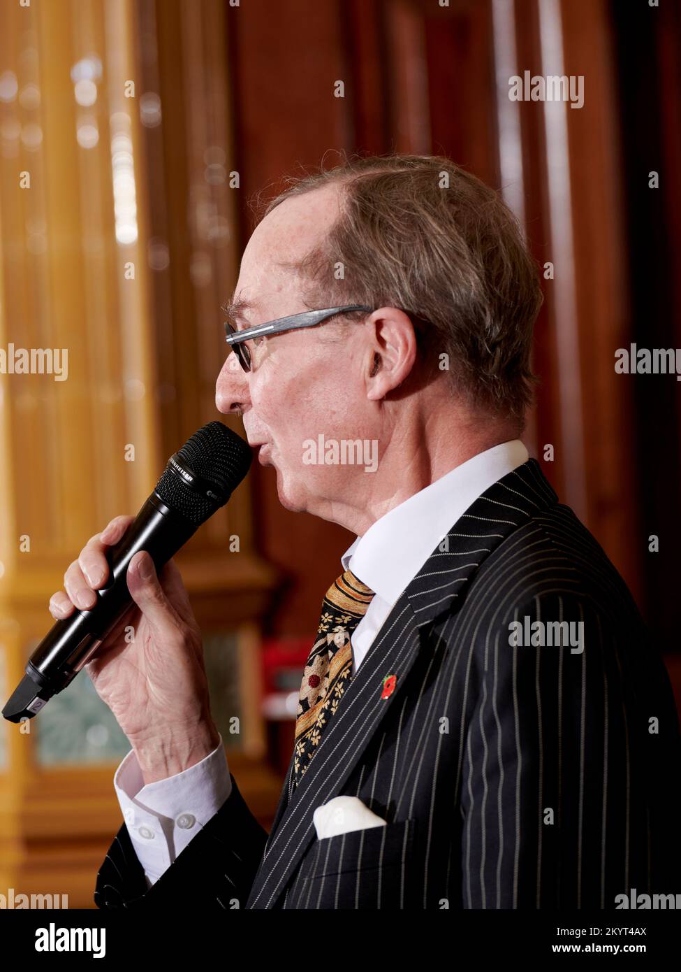 EIN Wilson beim Oldie lit Lunch 15-11-22 Neil Spence Photography; der Liberale Club; Stockfoto