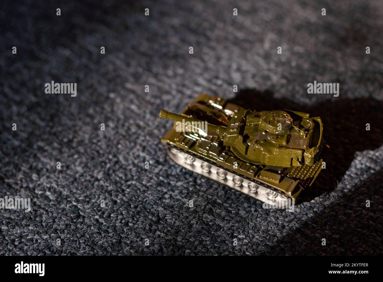 Spielzeug RC-Panzer des Zweiten Weltkrieges Stockfoto