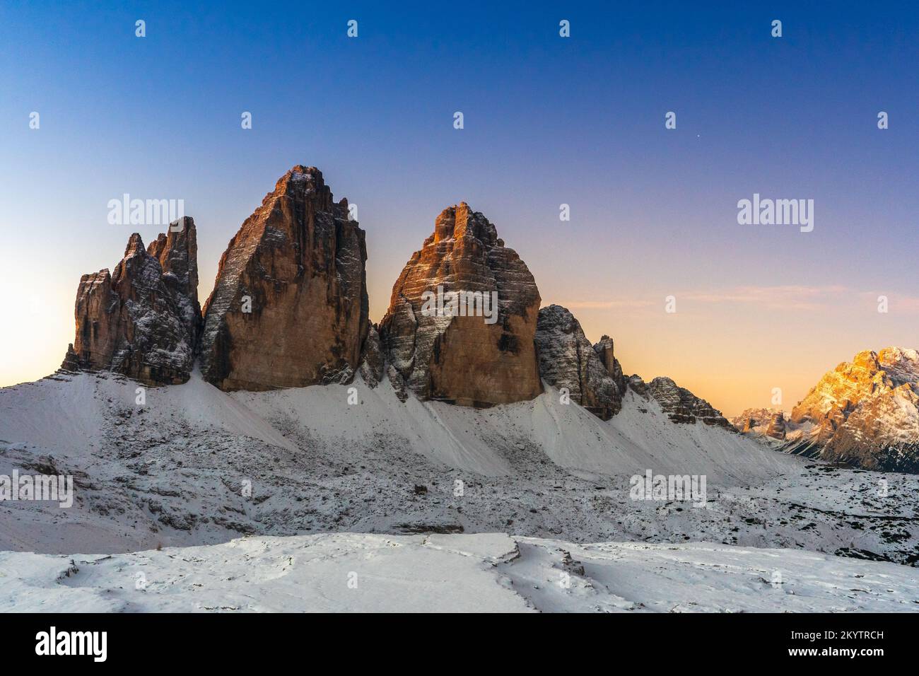 Three Peaks of Lavaredo (Dolomiten – Italien) Stockfoto