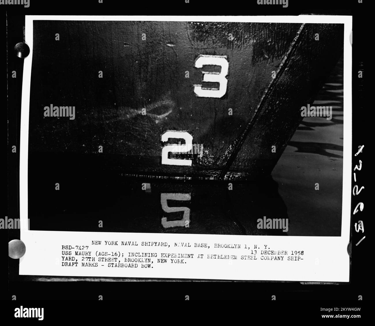 AGS-16 Maury, Schiffe, Marineschiffe, Boote, Marineschichte, Die Marine Stockfoto