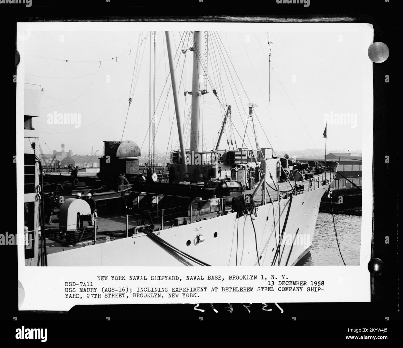 AGS-16 Maury, Schiffe, Marineschiffe, Boote, Marineschichte, Die Marine Stockfoto