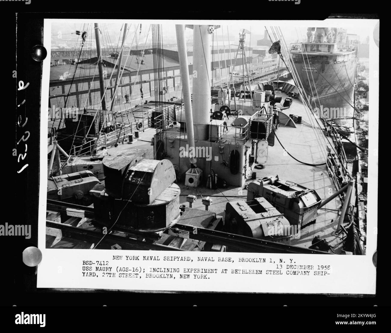 AGS-16 Maury, Schiffe, Marineschiffe, Boote, Marineschichte, Die Marine Stockfoto