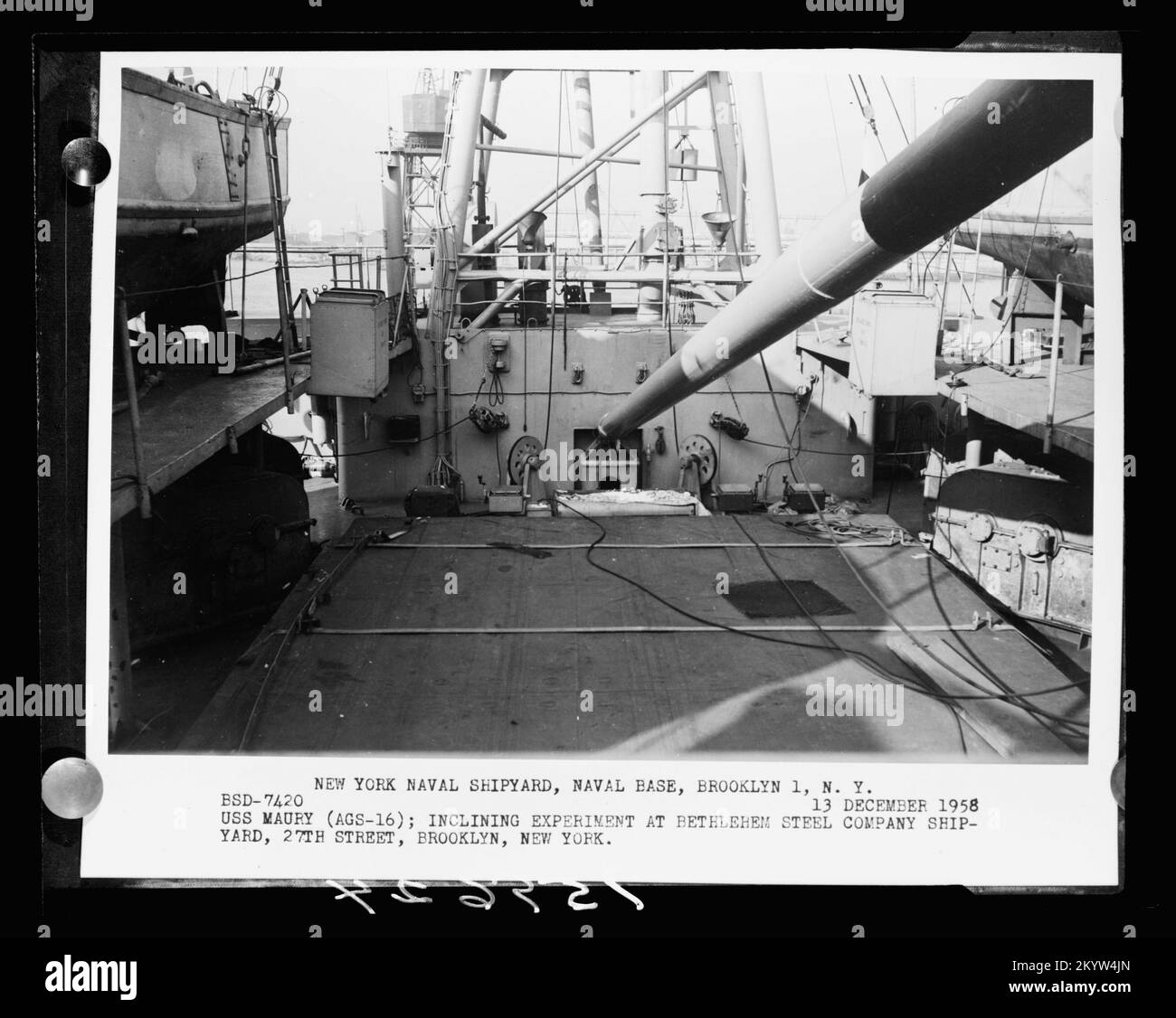 AGS-16 Maury, Schiffe, Marineschiffe, Boote, Marineschichte, Die Marine Stockfoto