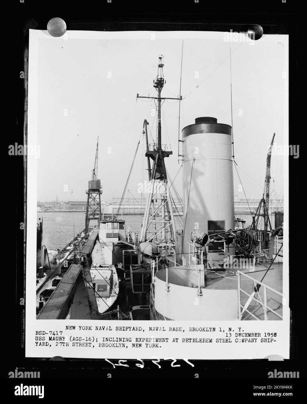 AGS-16 Maury, Schiffe, Marineschiffe, Boote, Marineschichte, Die Marine Stockfoto