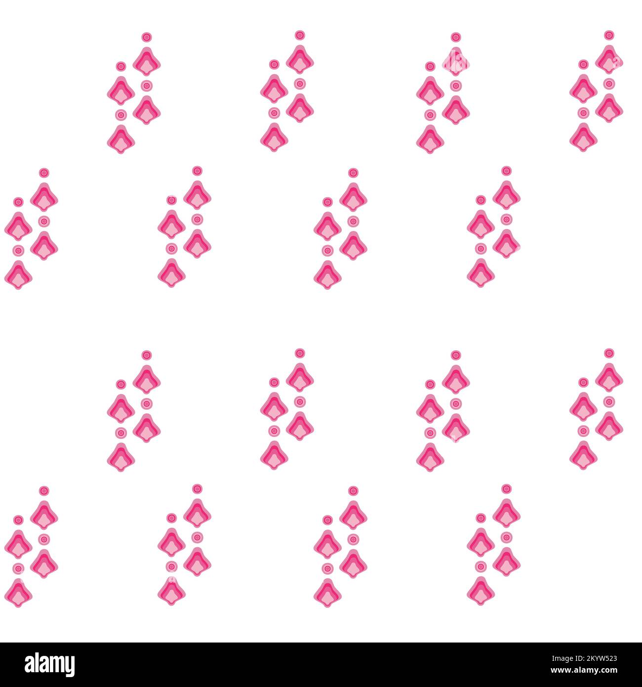 Modernes, nahtloses geometrisches Vektormuster. Hintergrund isoliert. Digital gezeichnete Darstellung. Kann als Textilgewebe oder Tapete, Karten, Stock Vektor