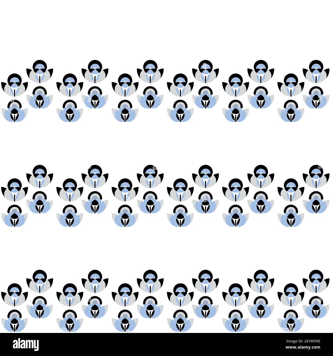 Modernes, nahtloses Muster mit großem Blumenvektor. Hintergrund isoliert. Digital gezeichnete Darstellung. Kann als Textilstoff oder Tapete, Karten, einladend verwendet werden Stock Vektor