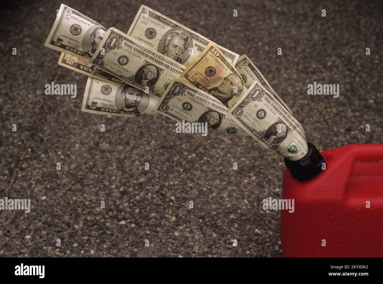 Der Gaspreis geht aus dieser Welt, frustrierend und wahnsinnig, Geld zu verlieren, während die Gasunternehmen ihren Reichtum genießen Stockfoto
