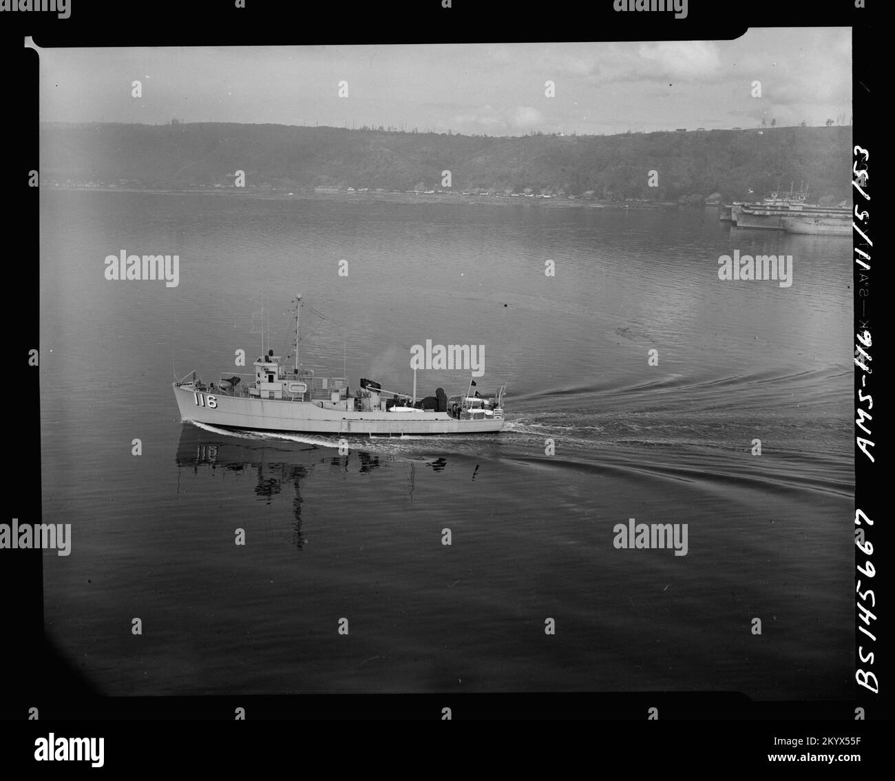 AMS-116, Schiffe, Marineschiffe, Boote, Marinegeschichte, Die Marine Stockfoto