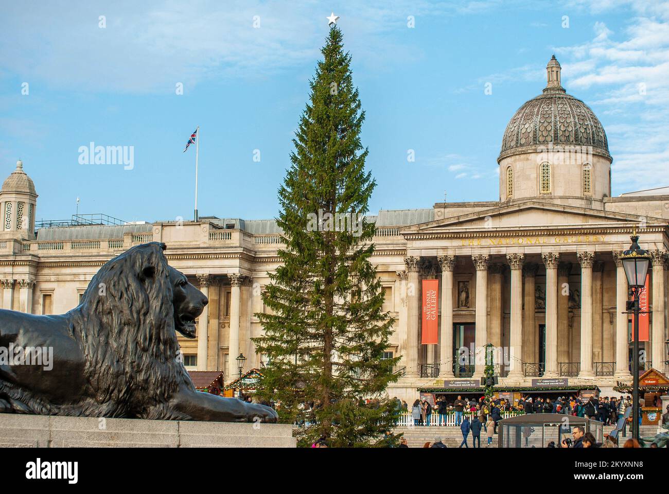 London, Großbritannien. 2.. Dezember 2022. Weihnachtsbaum aus Oslo, Norwegen. Die Weihnachtsfeier beginnt im West End. Kredit: JOHNNY ARMSTEAD/Alamy Live News Stockfoto