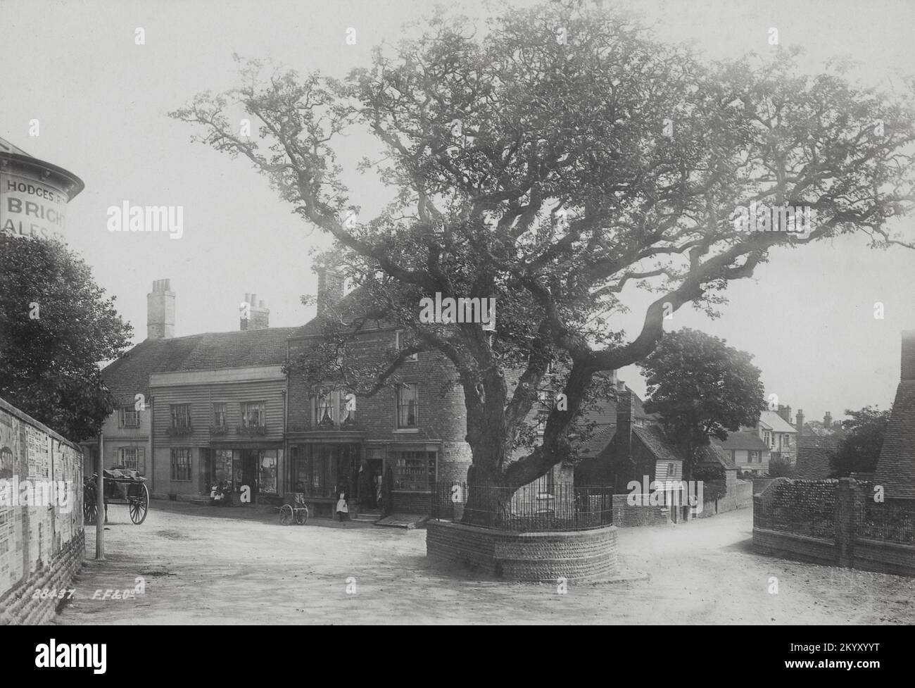 Oldtimer-Foto - 1891 - Altstadt von Bexhill, Sussex Stockfoto