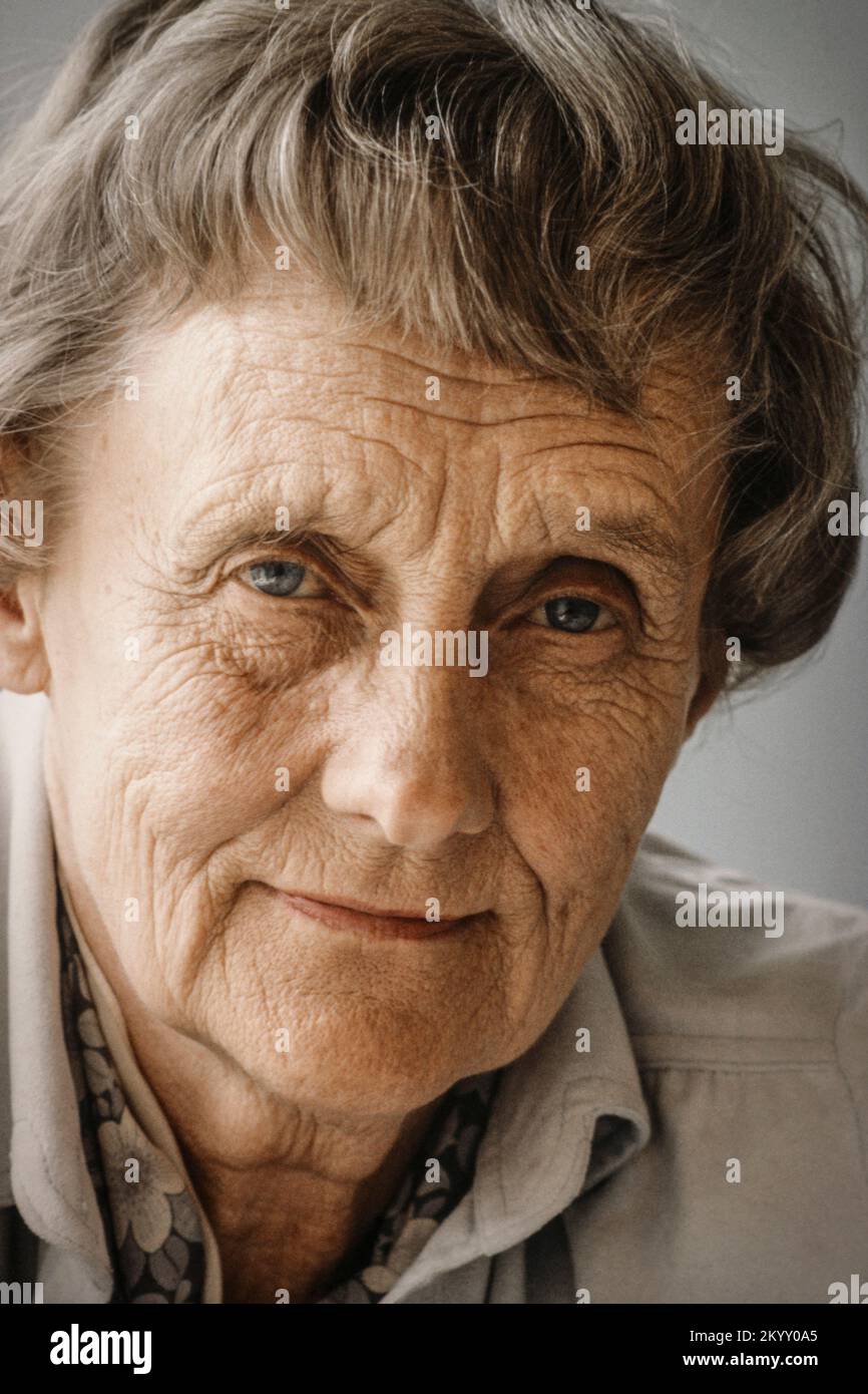 Astrid Lindgren Porträt, Kinderbuchautor Stockfoto