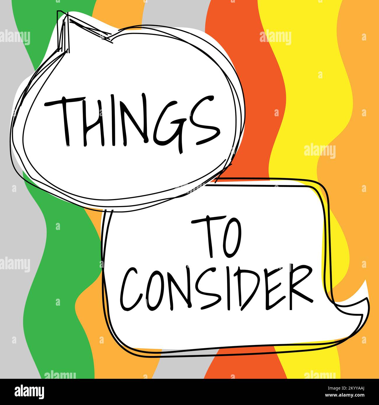 Mit der Hand schreiben Sie Dinge, die Sie bedenken sollten. Liste der Bedeutung des Konzepts zur Überprüfung oder Durchführung des Zeitplans für den Einkauf Stockfoto