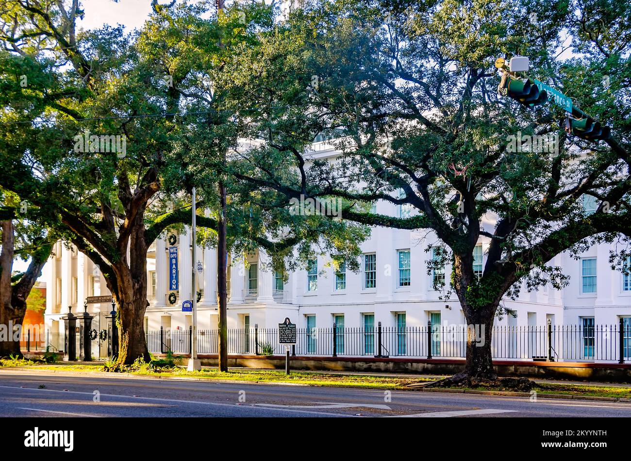 Die Barton Academy, die erste öffentliche Schule in Alabama, wird am 30. November 2022 in Mobile, Alabama. Stockfoto