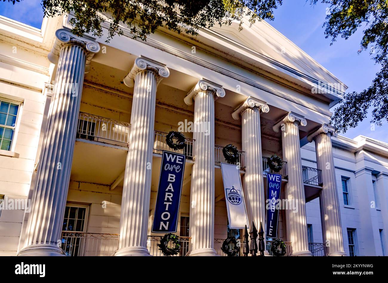 Die Barton Academy, die erste öffentliche Schule in Alabama, wird am 30. November 2022 in Mobile, Alabama. Stockfoto