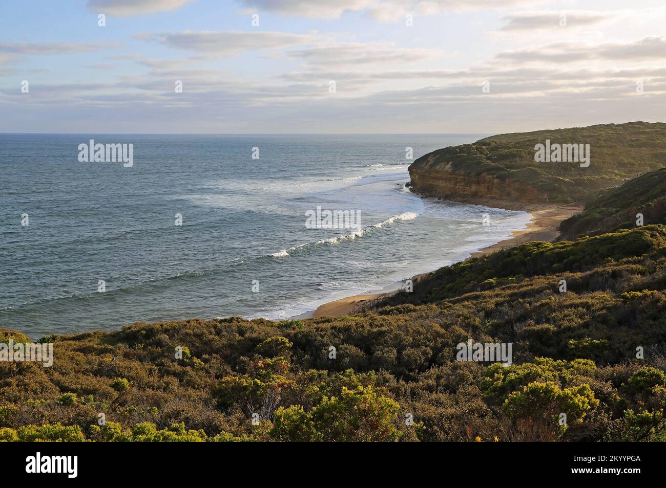 Blick auf Bell Beach - Australien Stockfoto