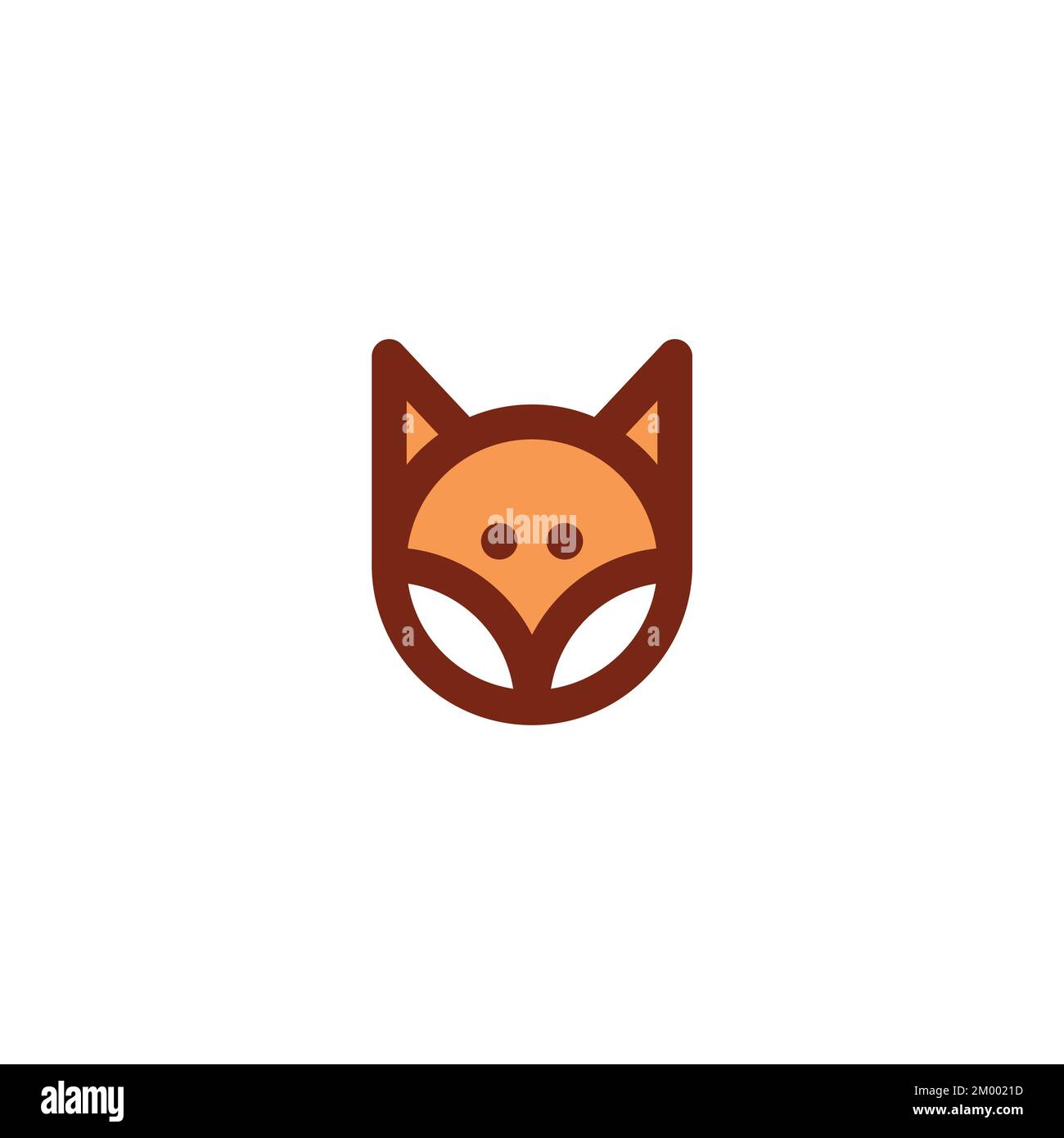 „Fox Head Cute“-Logo. Logo Von Kids Fox. Baby Fox Logo Stock Vektor