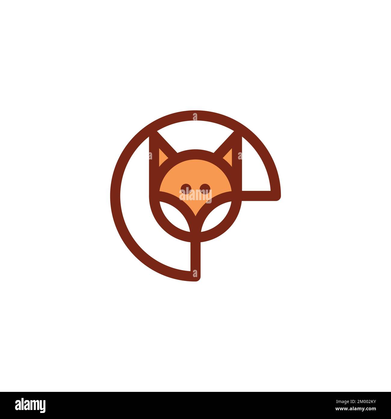 Fox-Logo-Vorlage. Fox Origami, Fox Flat und Line Art Icon Kollektion Stock Vektor