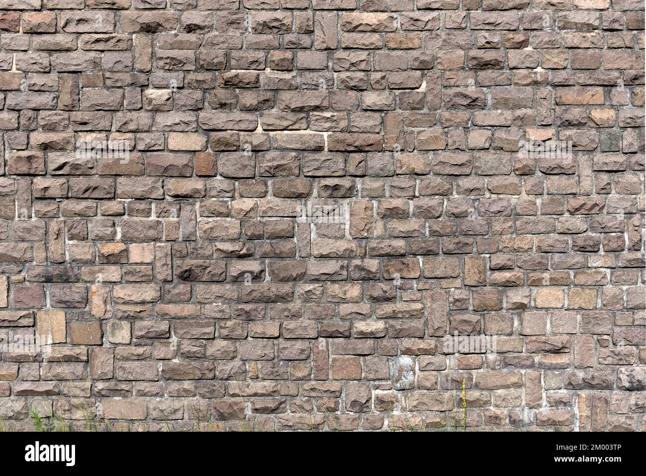 Aufbau einer Natursteinmauer, Österreich, Europa Stockfoto