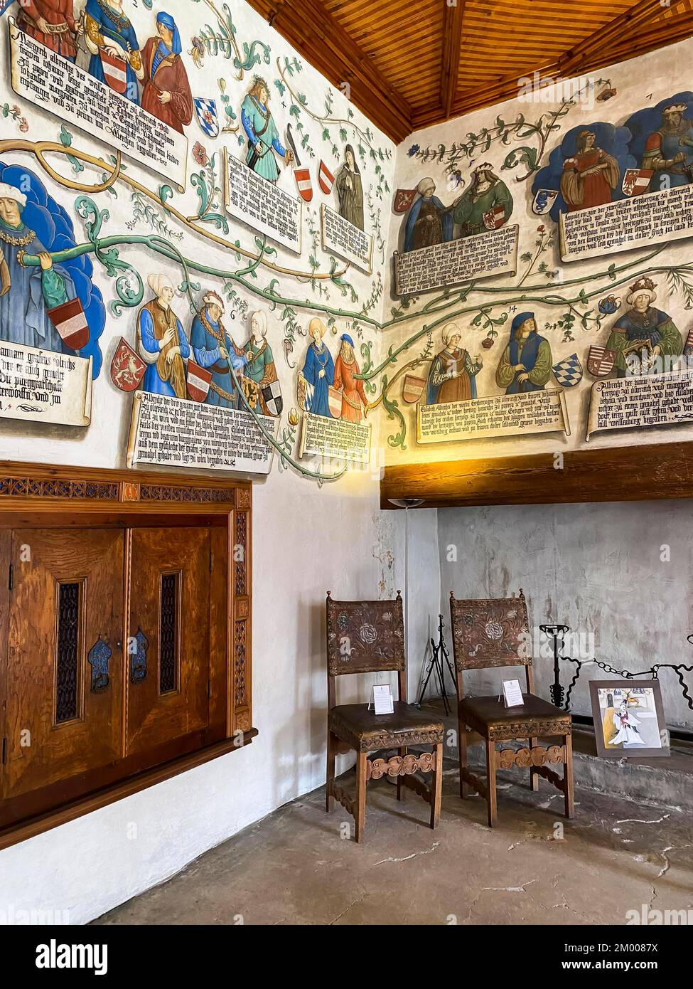 Schloss Tratzberg, Tratzberg, Stans, Tirol, Österreich, Europa Stockfoto