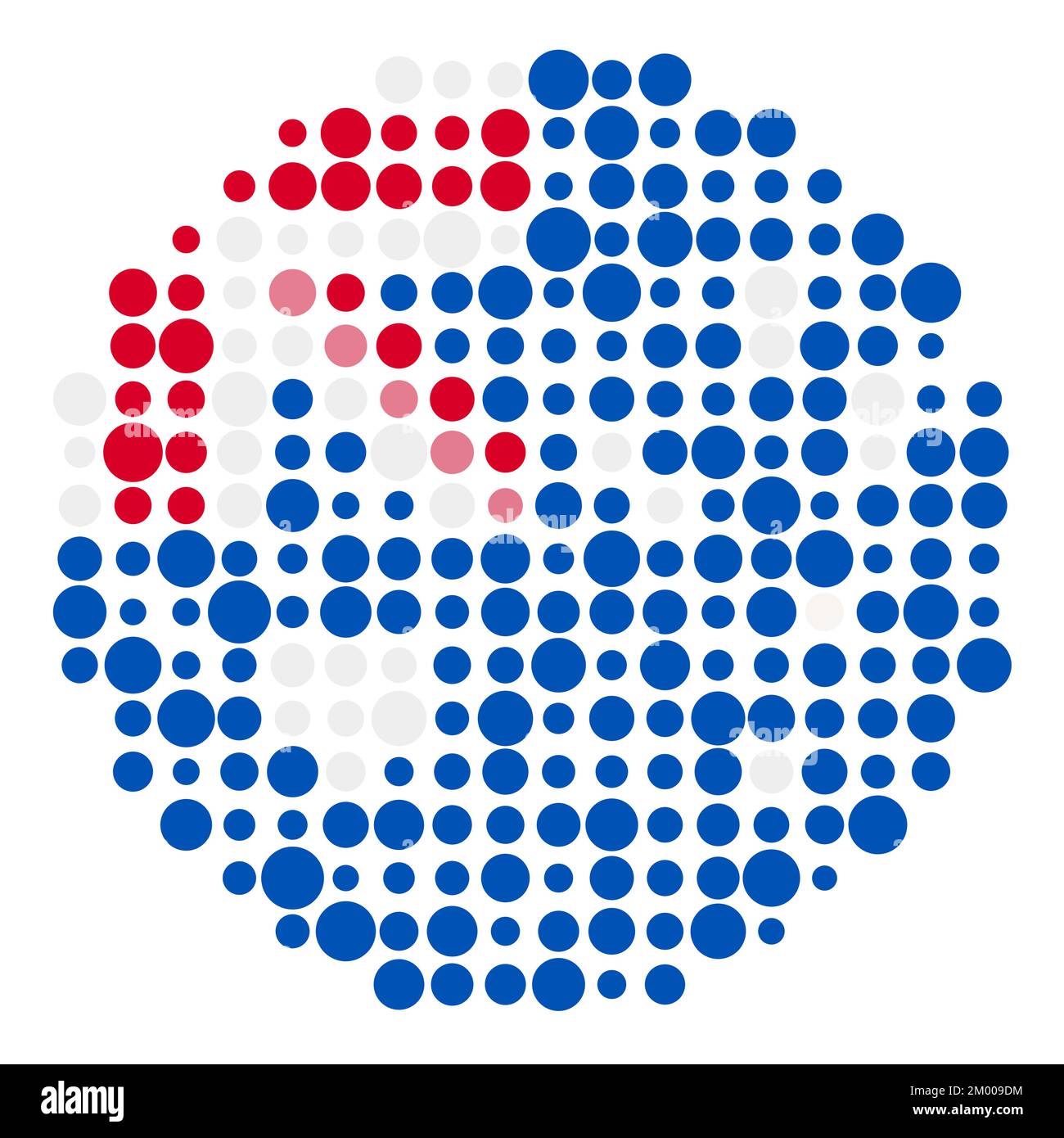 Abgeleitete Musterabbildung für Australien Map Silhouette mit Pixeln Stock Vektor