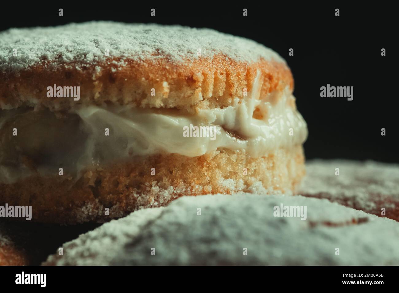 Deutsche Donuts Nahaufnahme Stockfoto