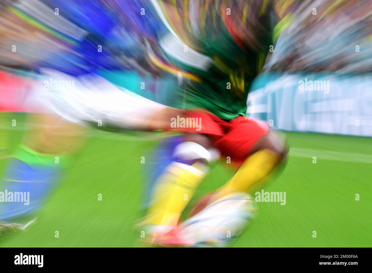 Fußball-Weltmeisterschaft 2022, Katar, Lusail Iconic Stadium; Kamerun gegen Brasilien; Stockfoto