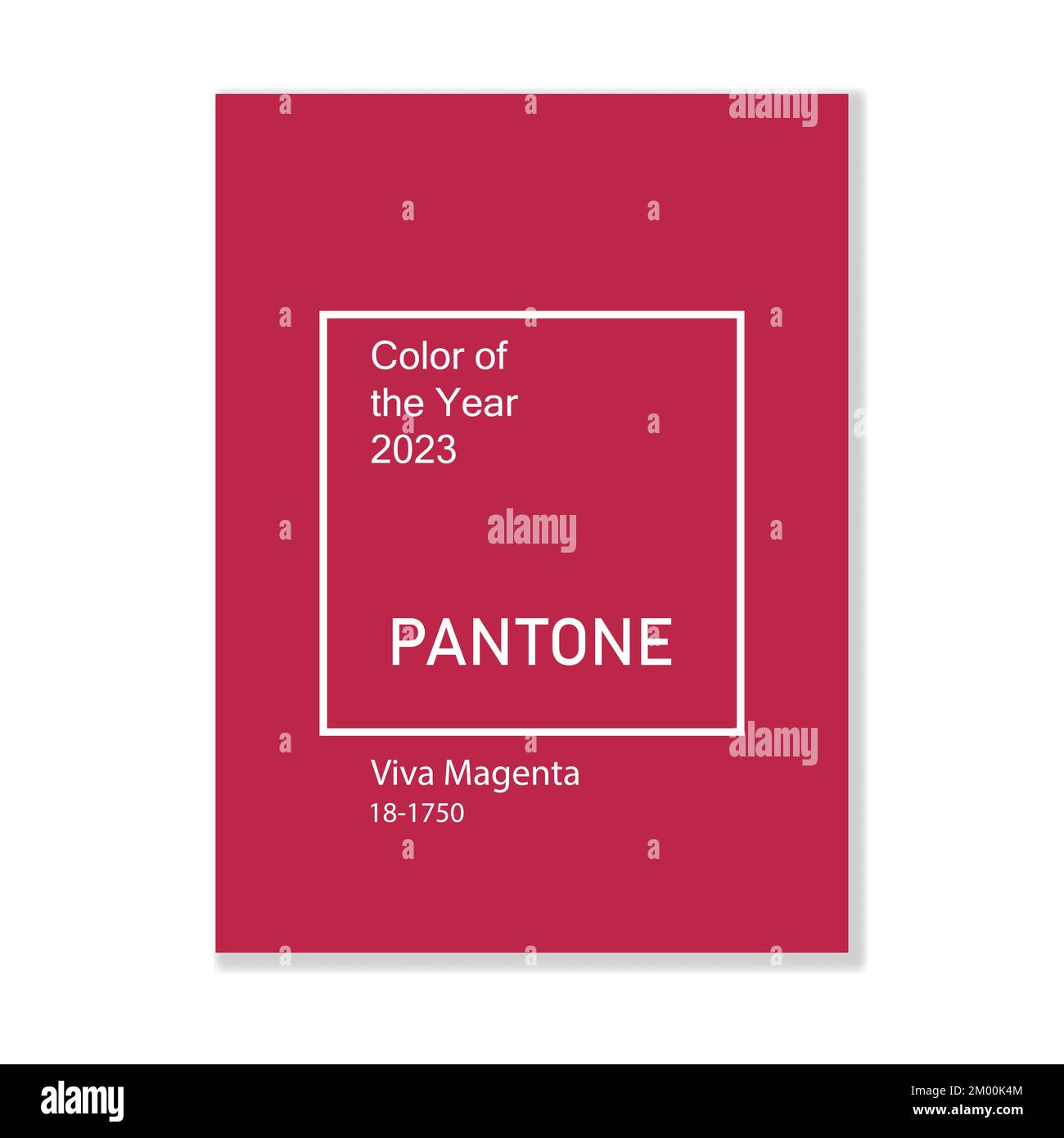 Pantone Viva MagentaTrending Color of the Year 2023 Stock Vektor